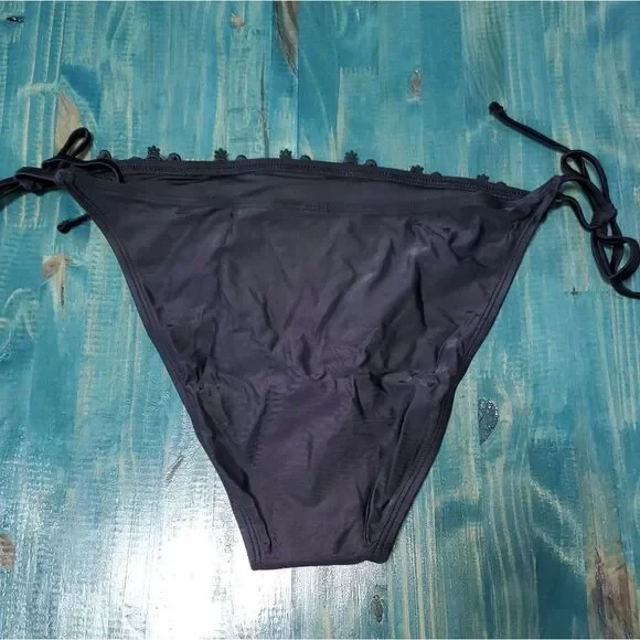 MAE large string bikini bottom black NWOT - Picture 6 of 7